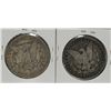 Image 2 : 1880-O & 1880 MORGAN SILVER DOLLARS - GOOD / AG