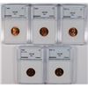 Image 1 : LINCOLN CENT LOT - NNC GRADED SUPERB RED BU; 1948, 1957-D, 1958, 1960 Sm Date &