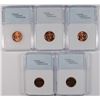 Image 2 : LINCOLN CENT LOT - NNC GRADED SUPERB RED BU; 1948, 1957-D, 1958, 1960 Sm Date &