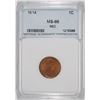 Image 1 : 1914 LINCOLN CENT SUPERB GEM BU RED NNC GRADED