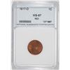 Image 1 : 1917-D LINCOLN CENT SUPERB GEM BU RED NNC GRADED