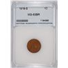 Image 1 : 1918-S LINCOLN CENT CHOICE BU+ NNC GRADED