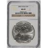 Image 1 : 2002 AMERICAN SILVER EAGLE NGC MS69