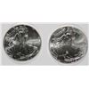 Image 1 : 2 - AMERICAN SILVER EAGLE - 2013 & 2015 - BOTH BU
