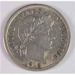 1916 BARBER DIME AU