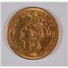 Image 1 : 1878 $3 GOLD BU CLEANED