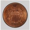 Image 2 : 1864 2 CENT CCGS GRADED GEM BU RED! RARE!