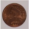Image 2 : 1864 BRONZE INDIAN CENT CCGS GRADED SUPERB BU FULL RED! RARE!
