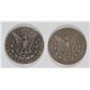 Image 2 : 2 MORGAN SILVER DOLLARS; 1878-S VG & 1899-O FINE