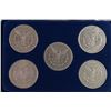 Image 2 : MORGAN DOLLARS IN BOX: 1879, 1880, 1881, 1884 & 192 ALL CIRCULATED