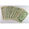 Image 2 : ( 43 ) NICE CIRCULATED $2.00 RED SEAL NOTES 1963 AND OLDER