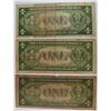 Image 2 : ( 3 ) 1935-A HAWAII WWII ISSUE $1.00 SILVER CERTIFICATES: (1)  & (2) GOOD