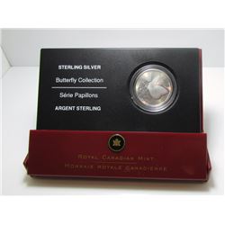 2005 Canada 50-Cent Sterling Silver Butterfly Coin By RCM
