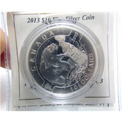 2013 Canada $10 Fine Silver Coin - The Beaver - By RCM