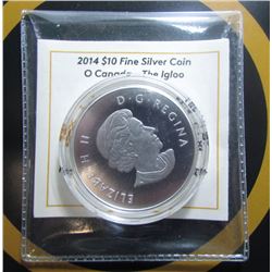 2014 Canada $10 Fine Silver Coin - The Igloo - By RCM