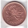 Image 1 : 2007 Canada ICCS Graded Small Cent Penny Coin - MS-66; Non Magnetic; Red