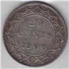 Image 1 : 1900 Newfoundland Canada ICCS Graded Silver 20 Cent Coin - VF-30