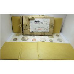 5 Canada Silver Proof-Like Coin Sets In Original Mailer From 1965