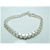 Image 1 : Mens Sterling Silver Detailed Box Link Bracelet