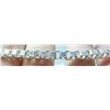 Image 2 : Mens Sterling Silver Detailed Box Link Bracelet