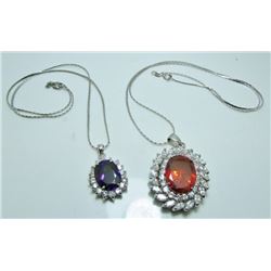 2 18KT GP Fashion Pendants