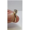 Image 2 : 10 Kt Yellow Gold & Tanzanite 3 Stone Swirl Ring - Size 7