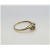 Image 3 : 10 Kt Yellow Gold & Tanzanite 3 Stone Swirl Ring - Size 7