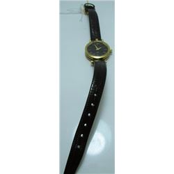 Ladies Classic Gucci Wristwatch - Black Leather Strap