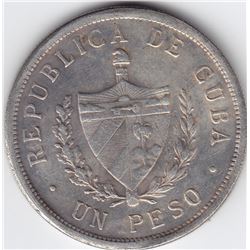 1932 Cuba Silver Peso Coin