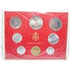 Image 1 : 8 Papal Coin Set, Carded - 1966