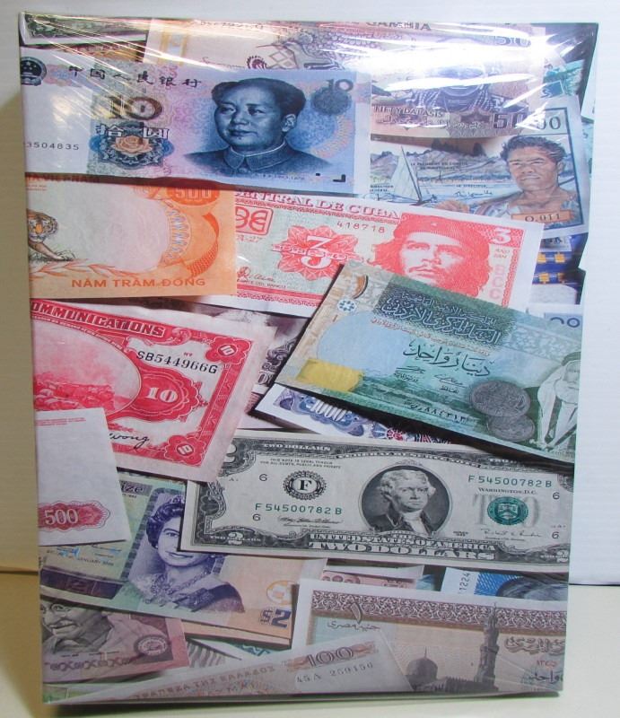 New, Unused Banknote Album - Holds 300 Bank Notes