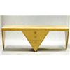 Skrivbord, design Klaus Wettergren, Danmark, masurbjörk, L 195, B 80, H 73, enligt uppgift endast...