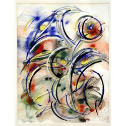 Gouache, Antonio Pasquini, 59x45, sign. Antonio Pasquini 1993. SEK 1.800-2.000...