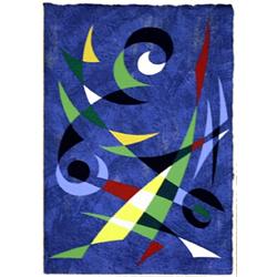 Färglitografi, Pierre Olofsson, 54x38, sign. Olofsson 50/112. SEK 1.800-2.000...