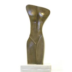 Skulptur, brons på marmorsckel, Stan Wys, H 20 utan sockel, sign. Stan Wys 1/2 AP 2000. SEK 2.500...