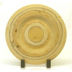 Fat, slipat och obehandlat trä, diam. 39, etikett: Roly-Poly made in Finland. SEK 600-800...