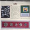 Image 1 : Us Coin sets of the 40's plus 33c stamp