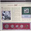 Image 1 : Us Coin sets of the 40's plus 33c stamp