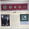 Image 1 : Us Coin sets of the 40's plus 33c stamp