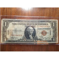 1935-A $1 Federal Reserve Hawaii Note