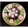 Image 1 : A French Glass Paperweight, mid 19th Century, possibly St Louis, a central pink and white cane in...