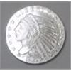 Image 1 : 1929 SILVER INDIAN LIBERTY HEAD 1/10oz .999 FINE SILVER *MS HIGH GRADE*!!