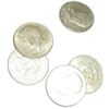 Image 1 : 5 TOTAL SILVER KENNEDY HALF DOLLARS *MIXED DATES & GRADES*!! SILVER HALF DOLLARS CAME OUT OF SAFE!!