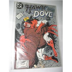 1989 DECEMBER #7 DC COMICS *HAWK AND DOVE* BOOK VALUE $8.00+!! COMIC CAME OUT OF SAFE!!