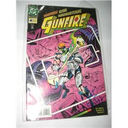 1994 NO.#4 AUGUST DC COMICS *GUNFIRE* BOOK VALUE $12.00+!! COMIC CAME OUT OF SAFE!!