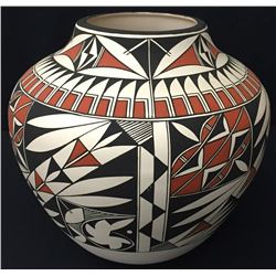 Large Hand-Painted Acoma Pot