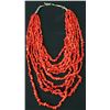 Image 2 : Multi-Strand Coral Necklace