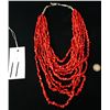 Image 5 : Multi-Strand Coral Necklace