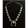 Image 1 : Zuni Inlay Squash Blossom Necklace (signed)
