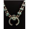 Image 4 : Zuni Inlay Squash Blossom Necklace (signed)